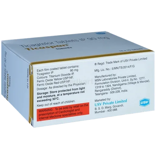 ticaspan 90mg tablet 10's